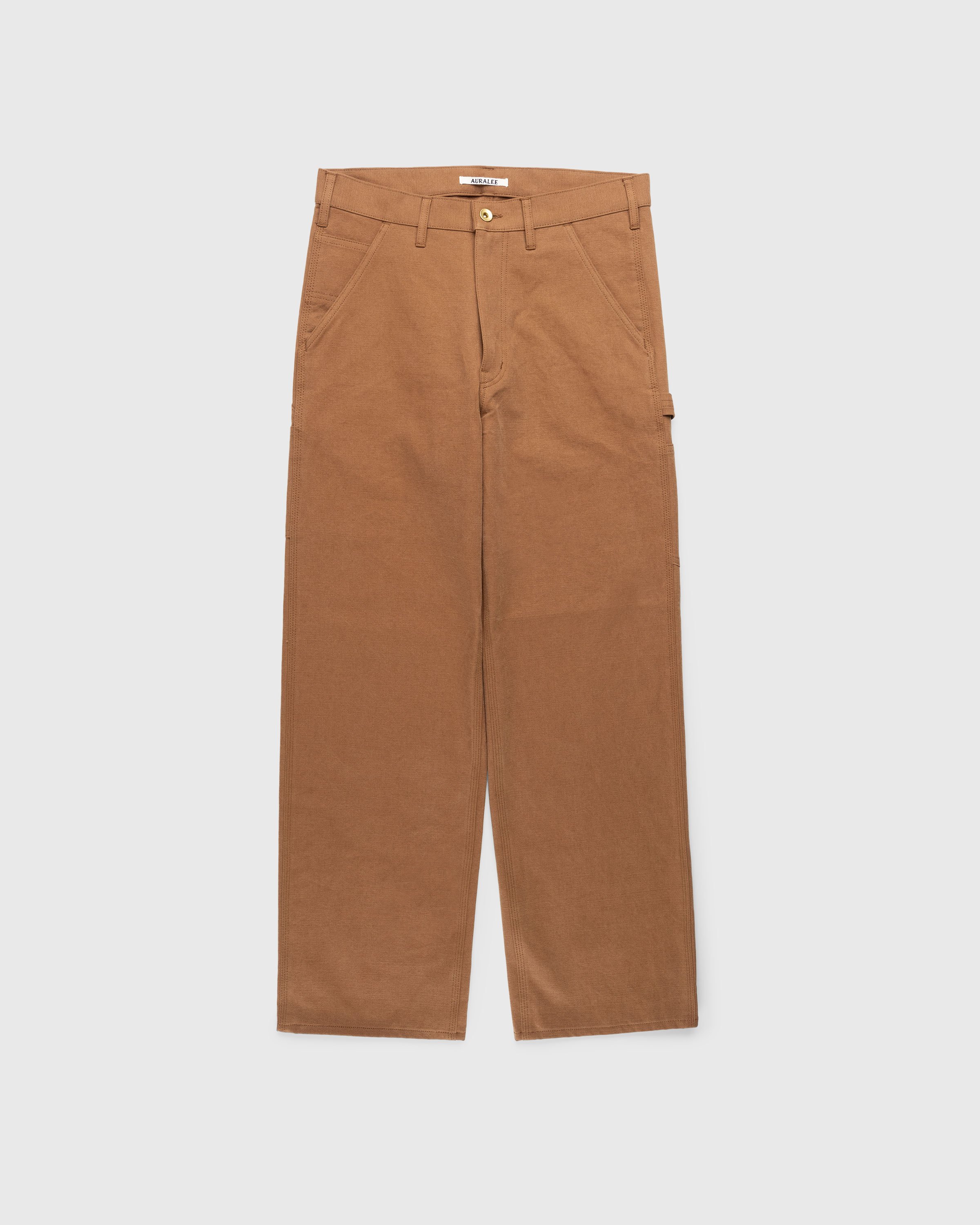 Auralee – Washed Heavy Canvas Pants Brown | Highsnobiety Shop